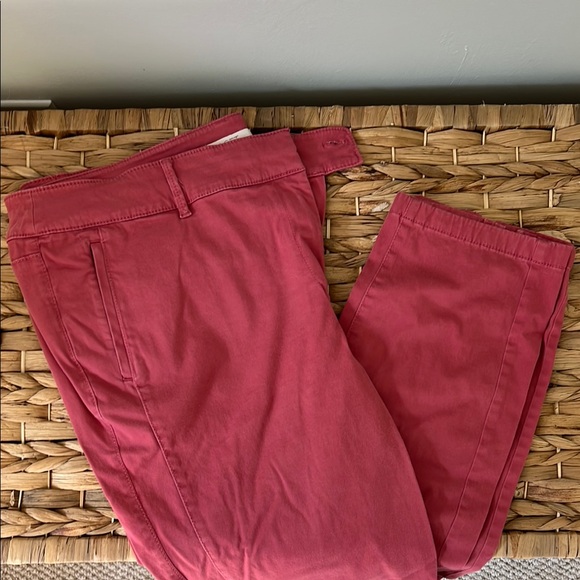 LOFT (18 Tall) Nantucket Red Straight Leg chinos - Picture 1 of 3